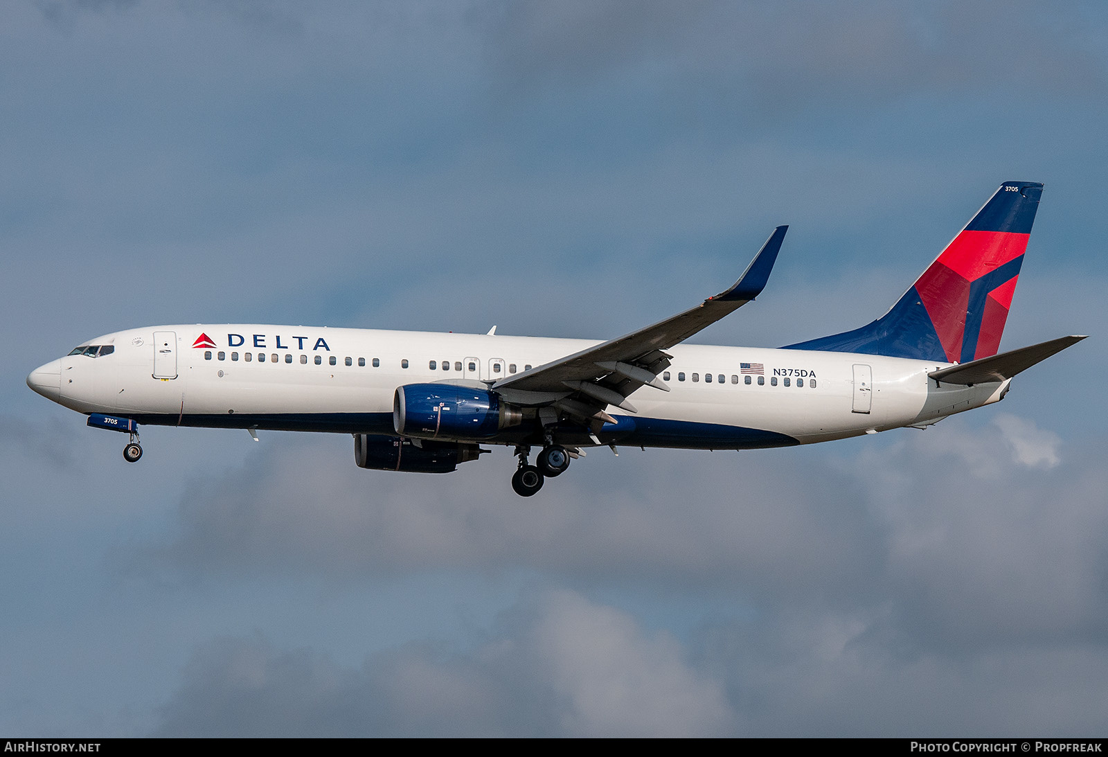 Aircraft Photo of N375DA | Boeing 737-832 | Delta Air Lines | AirHistory.net #588339