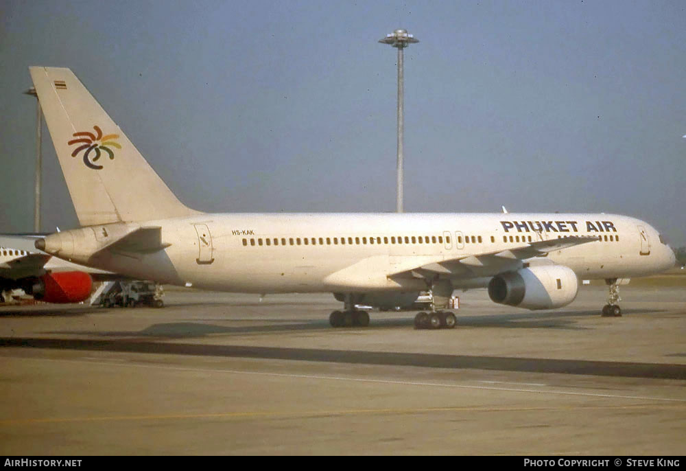 Aircraft Photo of HS-KAK | Boeing 757-256 | Phuket Air | AirHistory.net #588455