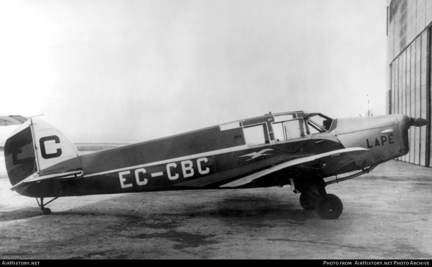 Aircraft Photo of EC-CBC | British Aircraft BA Eagle 2 | LAPE - Líneas Aéreas Postales Españolas | AirHistory.net #588513