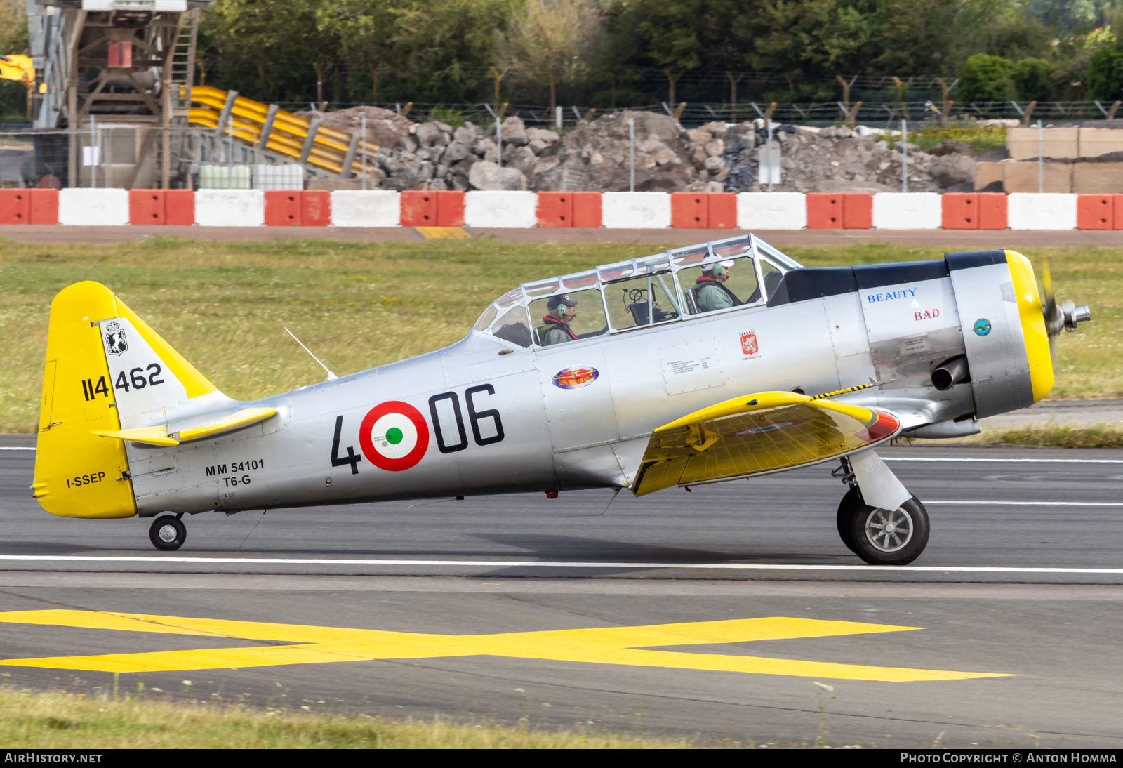 Aircraft Photo of I-SSEP / MM54101 | North American T-6G Texan | Italy - Air Force | AirHistory.net #588525