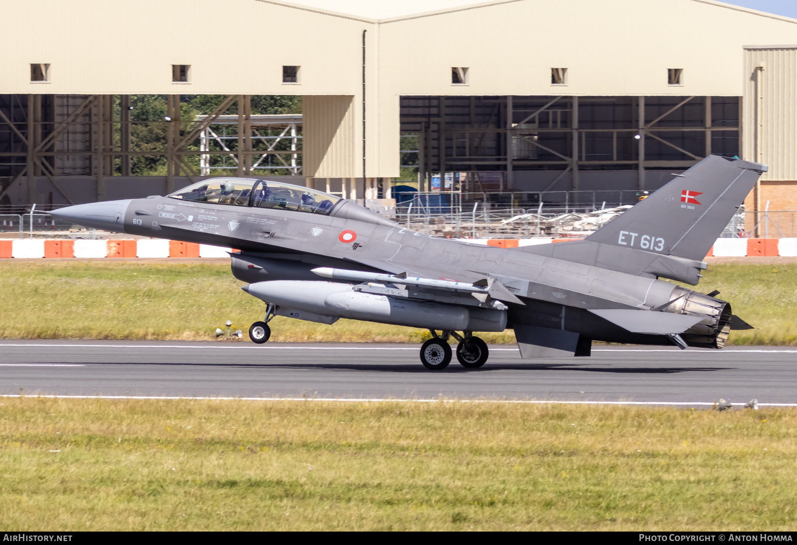 Aircraft Photo of ET-613 | General Dynamics F-16BM Fighting Falcon | Denmark - Air Force | AirHistory.net #588540