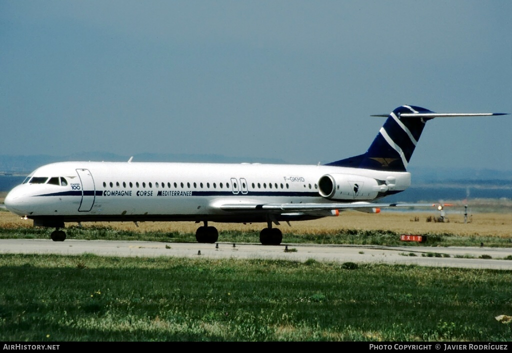 Aircraft Photo of F-GKHD | Fokker 100 (F28-0100) | Compagnie Corse Méditerranée - CCM | AirHistory.net #588543