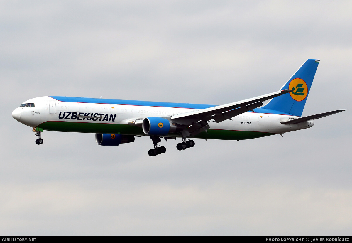 Aircraft Photo of UK67002 | Boeing 767-33P/ER(BCF) | Uzbekistan Airways | AirHistory.net #588564