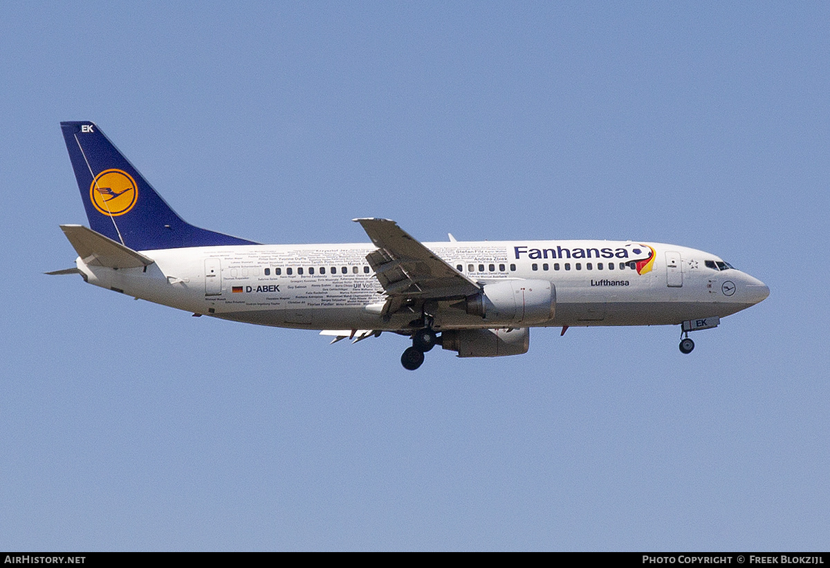Aircraft Photo of D-ABEK | Boeing 737-330 | Lufthansa | AirHistory.net #588573