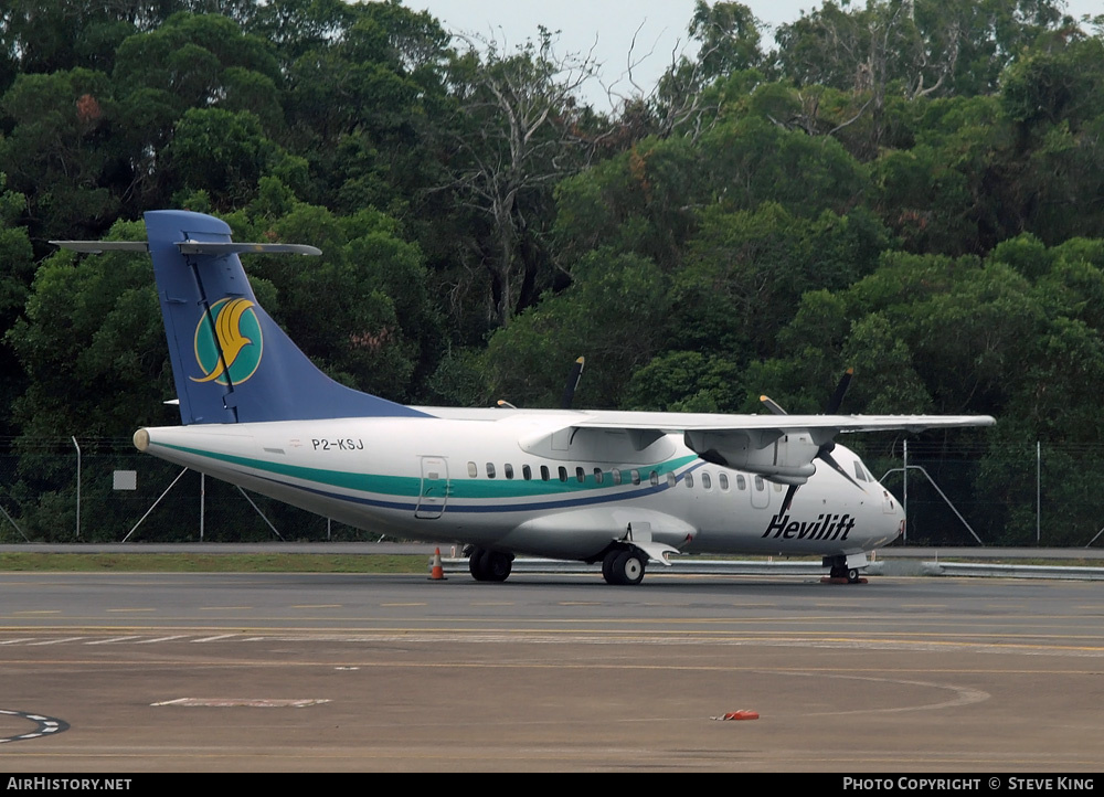 Aircraft Photo of P2-KSJ | ATR ATR-42-320 | Hevilift | AirHistory.net #588579