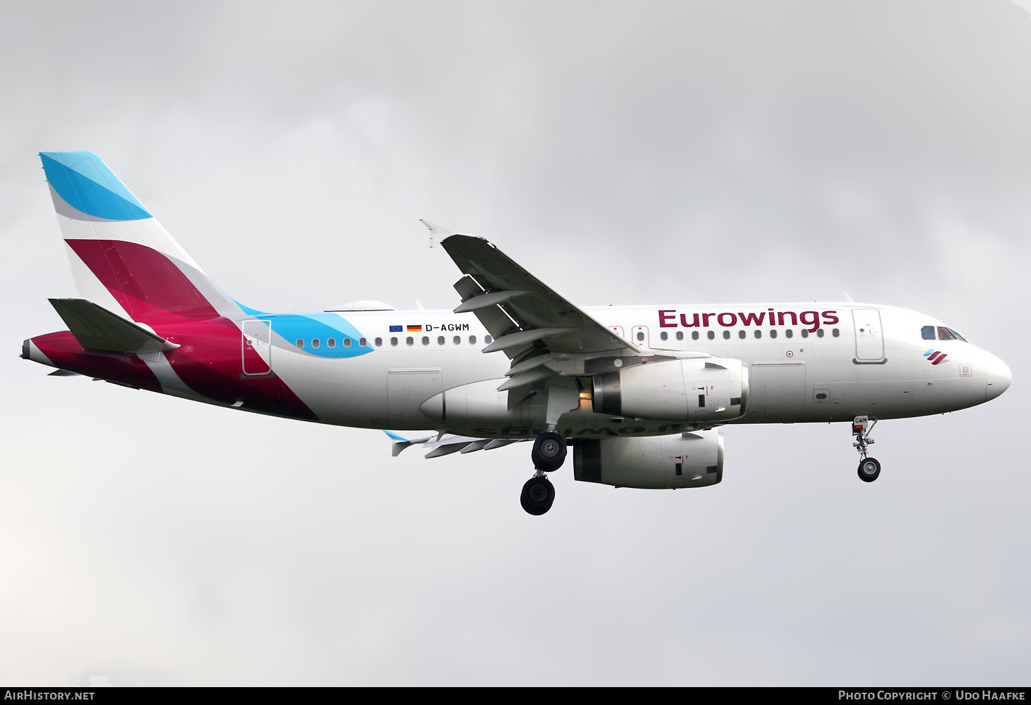 Aircraft Photo of D-AGWM | Airbus A319-132 | Eurowings | AirHistory.net #588632