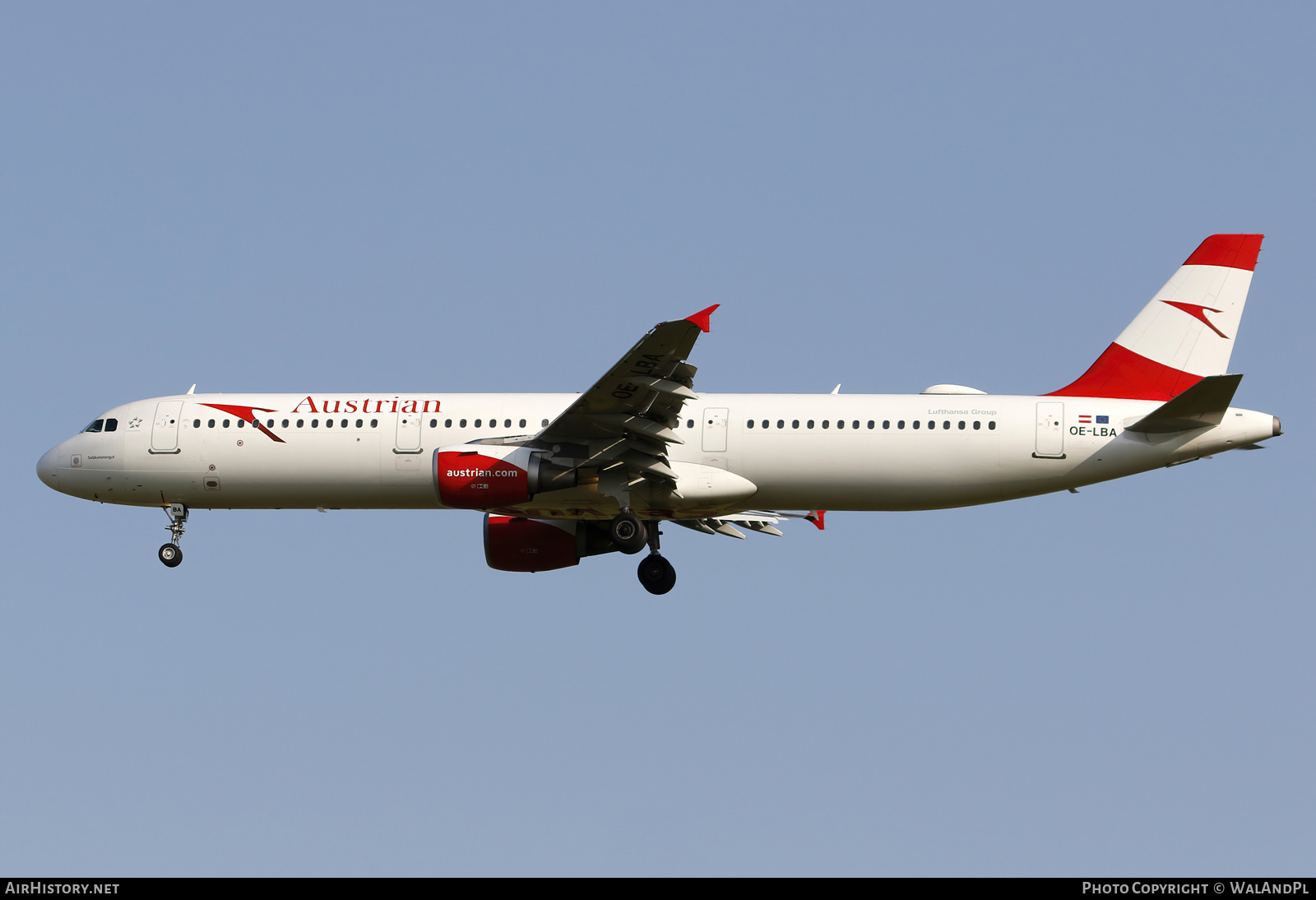 Aircraft Photo of OE-LBA | Airbus A321-111 | Austrian Airlines | AirHistory.net #588634