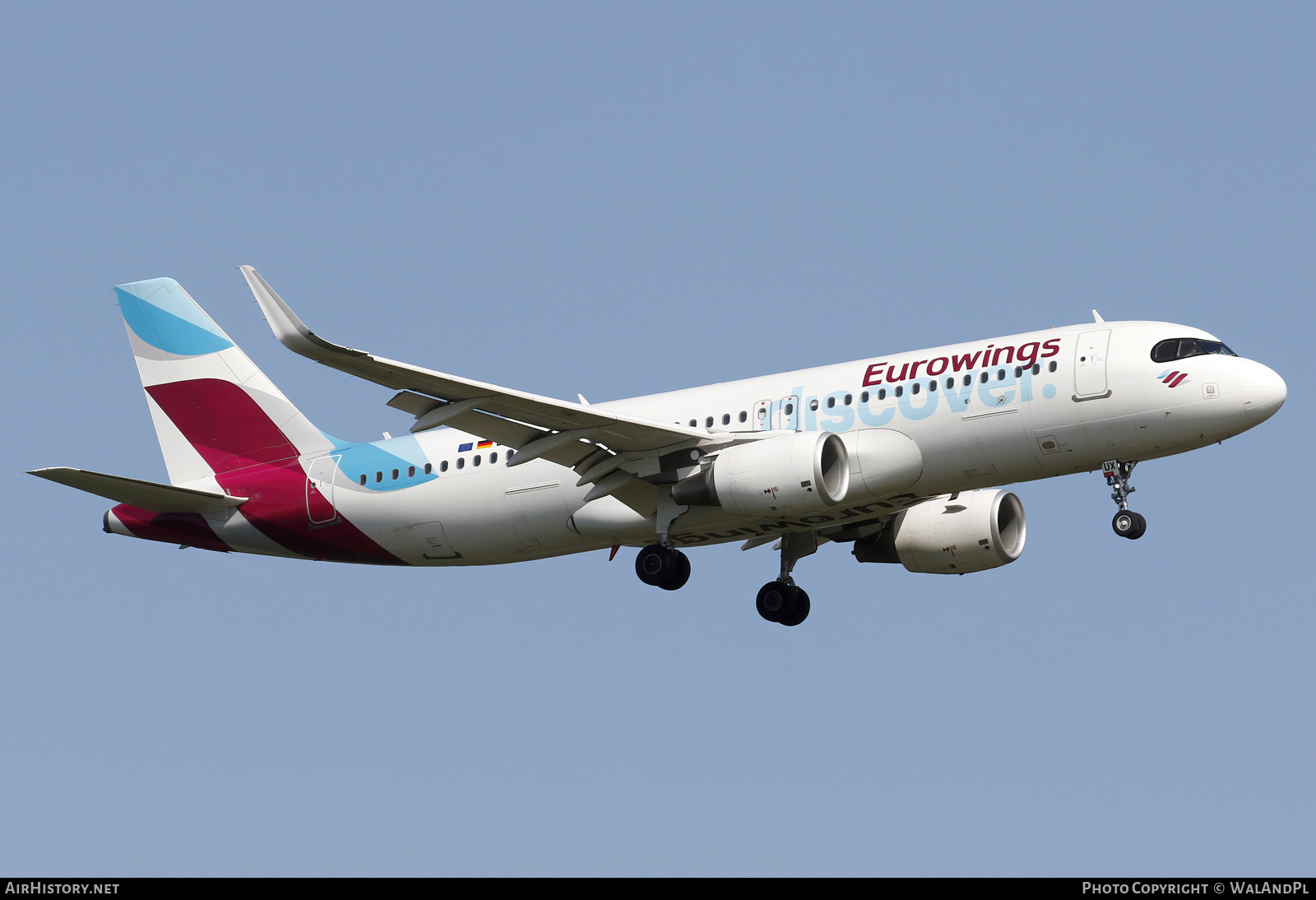 Aircraft Photo of D-AIUX | Airbus A320-214 | Eurowings Discover | AirHistory.net #588636