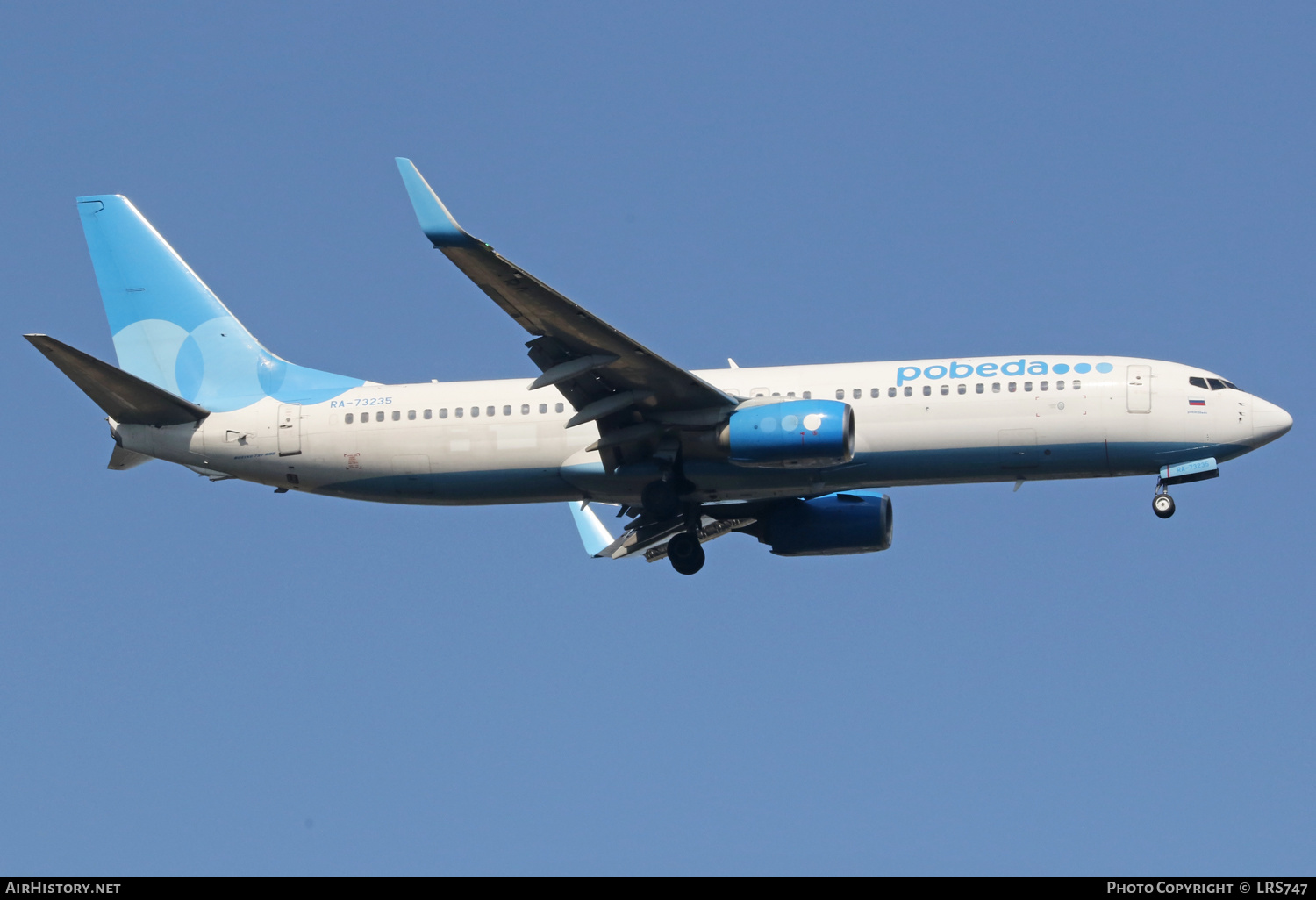 Aircraft Photo of RA-73235 | Boeing 737-8LJ | Pobeda Airlines | AirHistory.net #588647