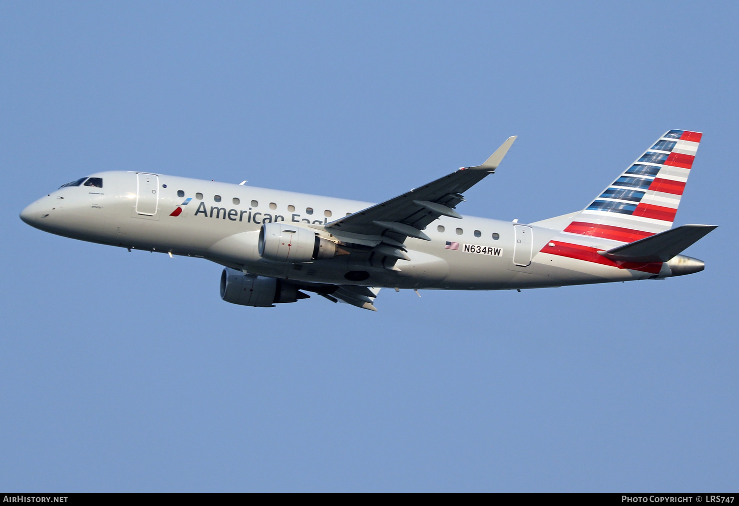 Aircraft Photo of N634RW | Embraer 170SE (ERJ-170-100SE) | American Eagle | AirHistory.net #588648