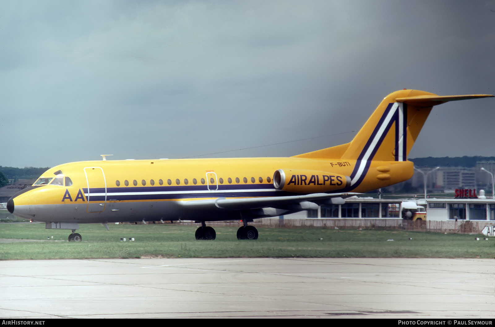 Aircraft Photo of F-BUTI | Fokker F28-1000 Fellowship | Air Alpes | AirHistory.net #588660