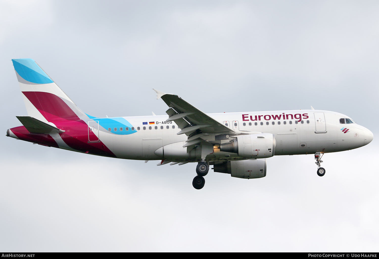 Aircraft Photo of D-ABGQ | Airbus A319-112 | Eurowings | AirHistory.net #588682