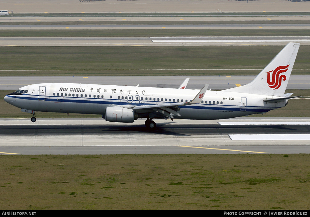 Aircraft Photo of B-1531 | Boeing 737-89L | Air China | AirHistory.net #588694