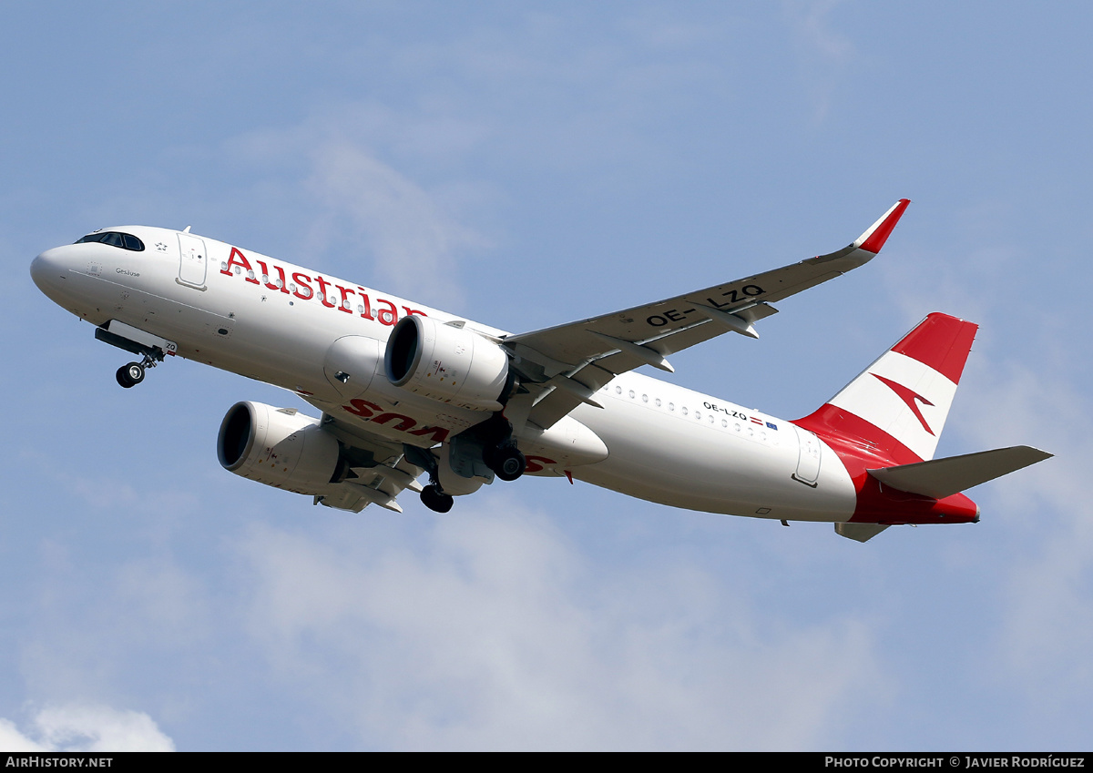 Aircraft Photo of OE-LZQ | Airbus A320-271N | Austrian Airlines | AirHistory.net #588696