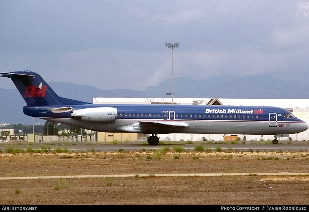 Aircraft Photo of G-BVJD | Fokker 100 (F28-0100) | British Midland Airways - BMA | AirHistory.net #588726