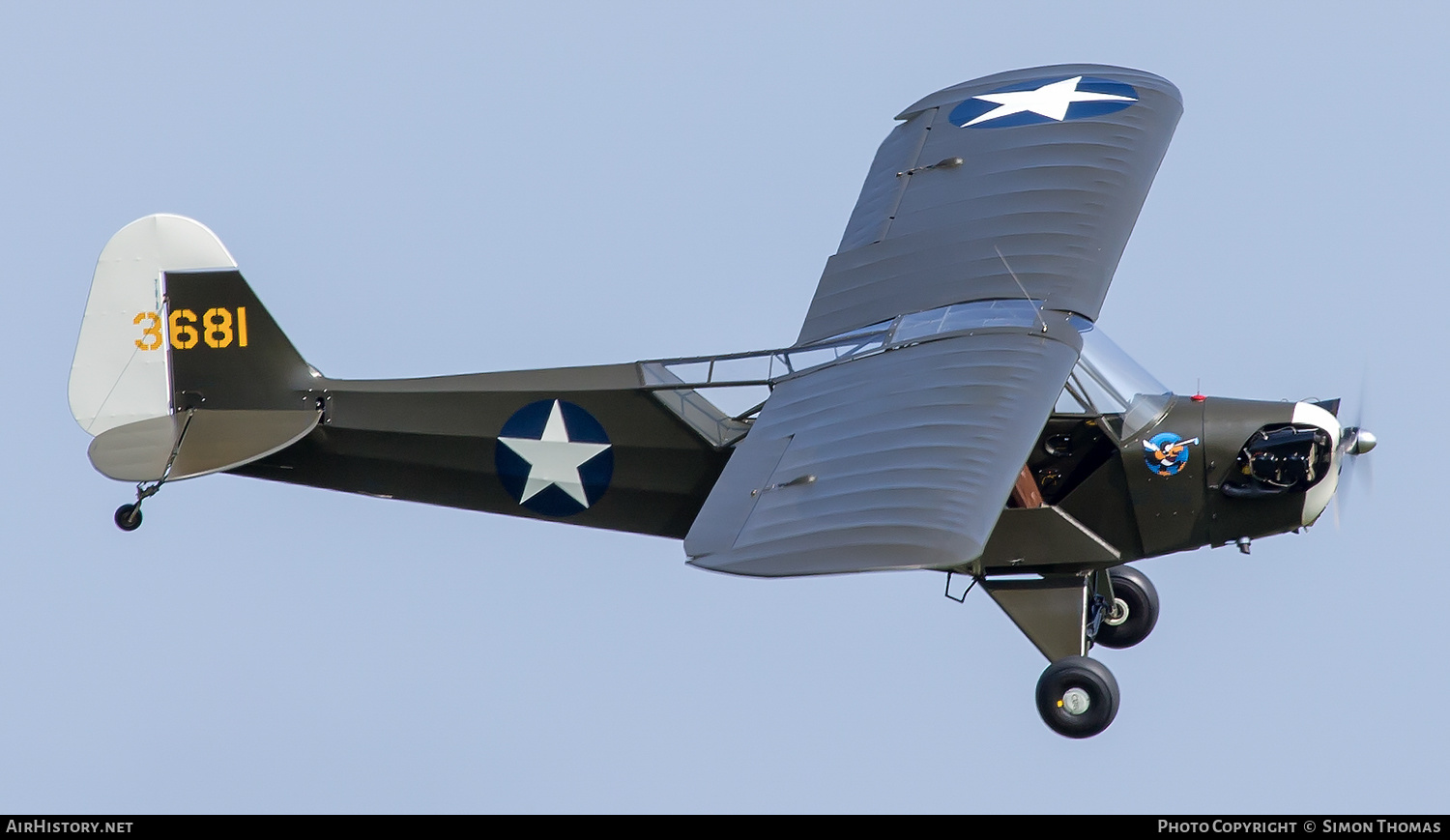 Aircraft Photo of G-AXGP / 3681 | Piper J-3C-90 Cub | USA - Air Force | AirHistory.net #588732