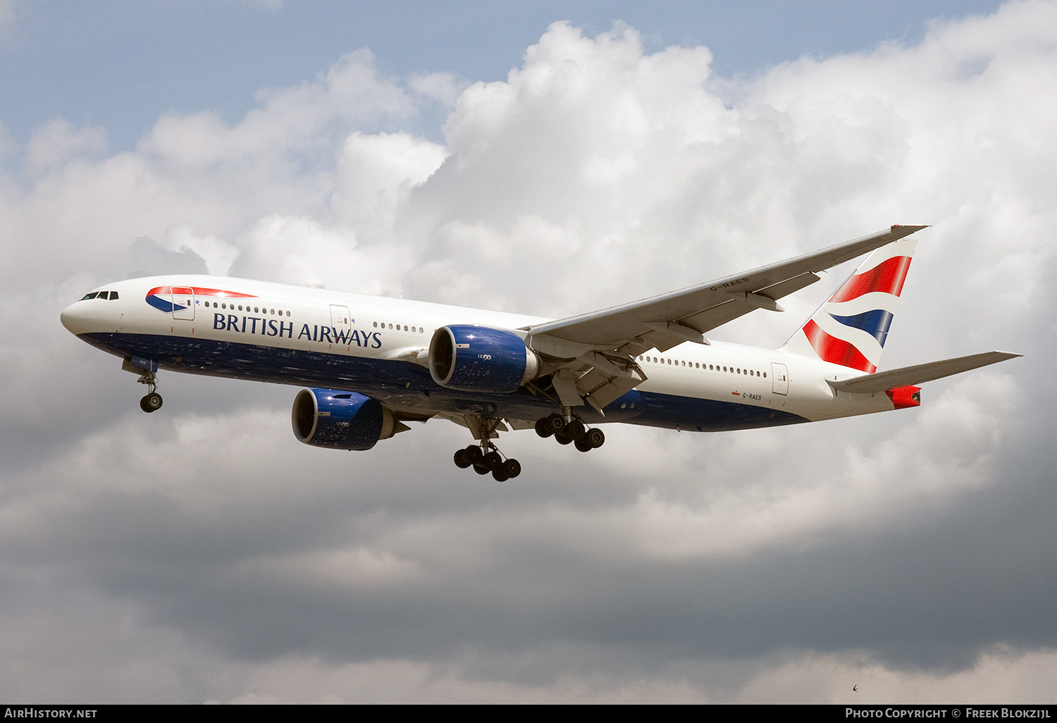 Aircraft Photo of G-RAES | Boeing 777-236/ER | British Airways | AirHistory.net #588789