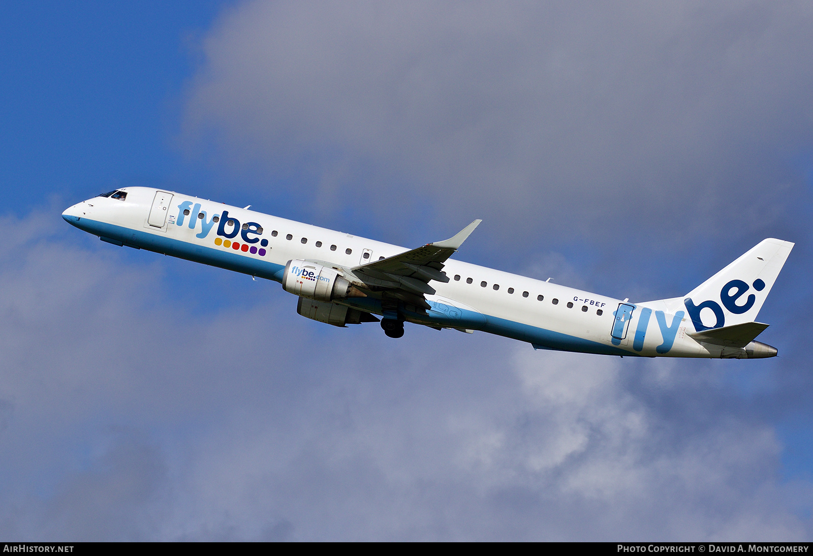 Aircraft Photo of G-FBEF | Embraer 195LR (ERJ-190-200LR) | Flybe | AirHistory.net #588836