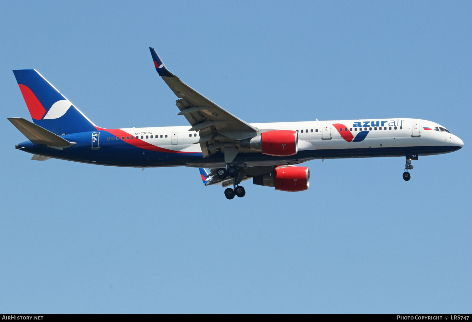 Aircraft Photo of RA-73074 | Boeing 757-2Q8 | Azur Air | AirHistory.net #588866