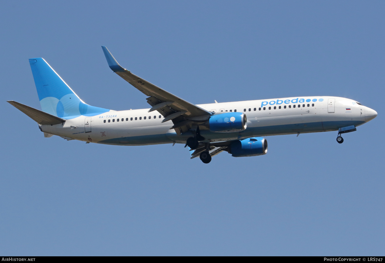 Aircraft Photo of RA-73244 | Boeing 737-800 | Pobeda Airlines | AirHistory.net #588874