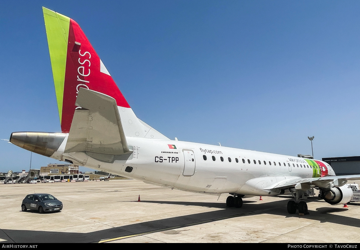 Aircraft Photo of CS-TPP | Embraer 190LR (ERJ-190-100LR) | TAP Air Portugal Express | AirHistory.net #588887
