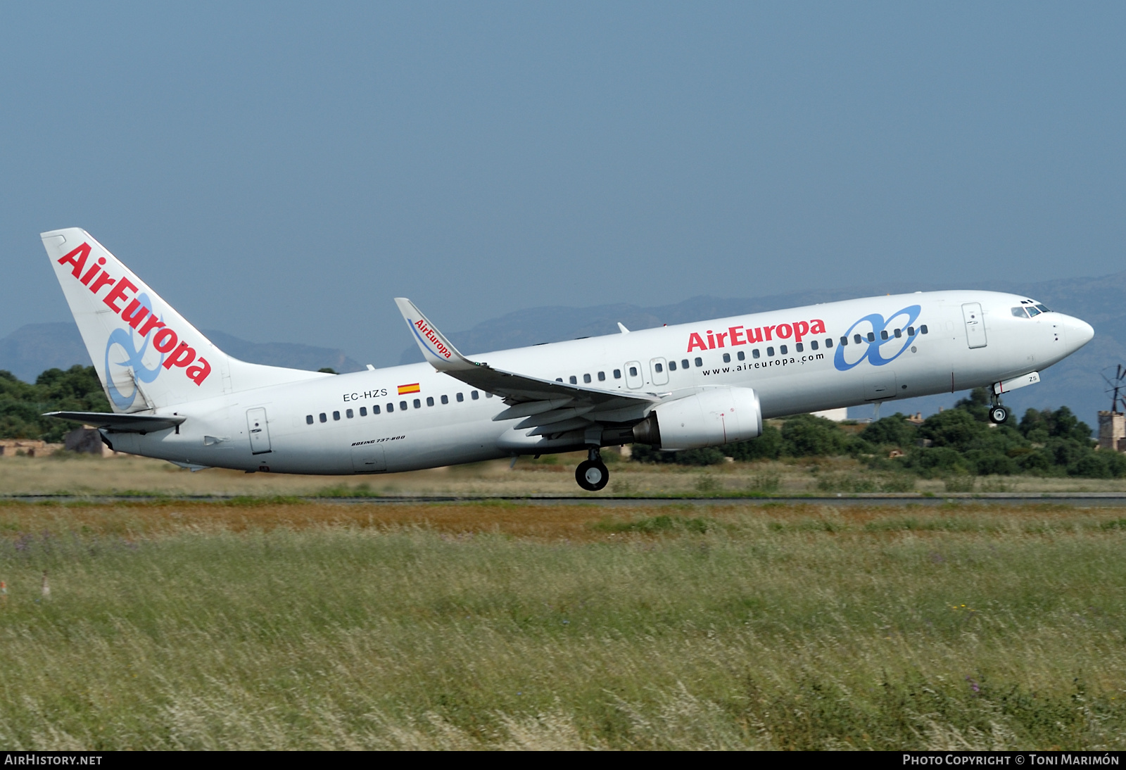 Aircraft Photo of EC-HZS | Boeing 737-86Q | Air Europa | AirHistory.net #588891