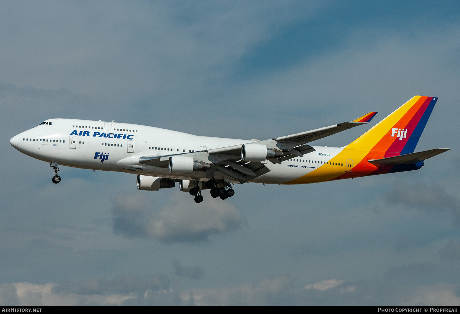 Aircraft Photo of DQ-FJL | Boeing 747-412 | Air Pacific | AirHistory.net #588952