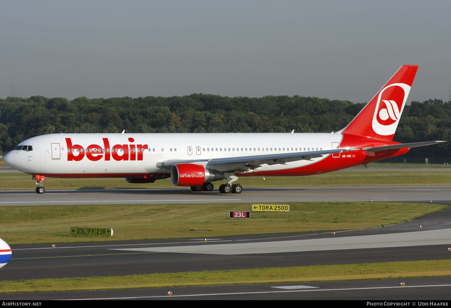 Aircraft Photo of HB-ISE | Boeing 767-3Q8/ER | Belair | AirHistory.net #588954