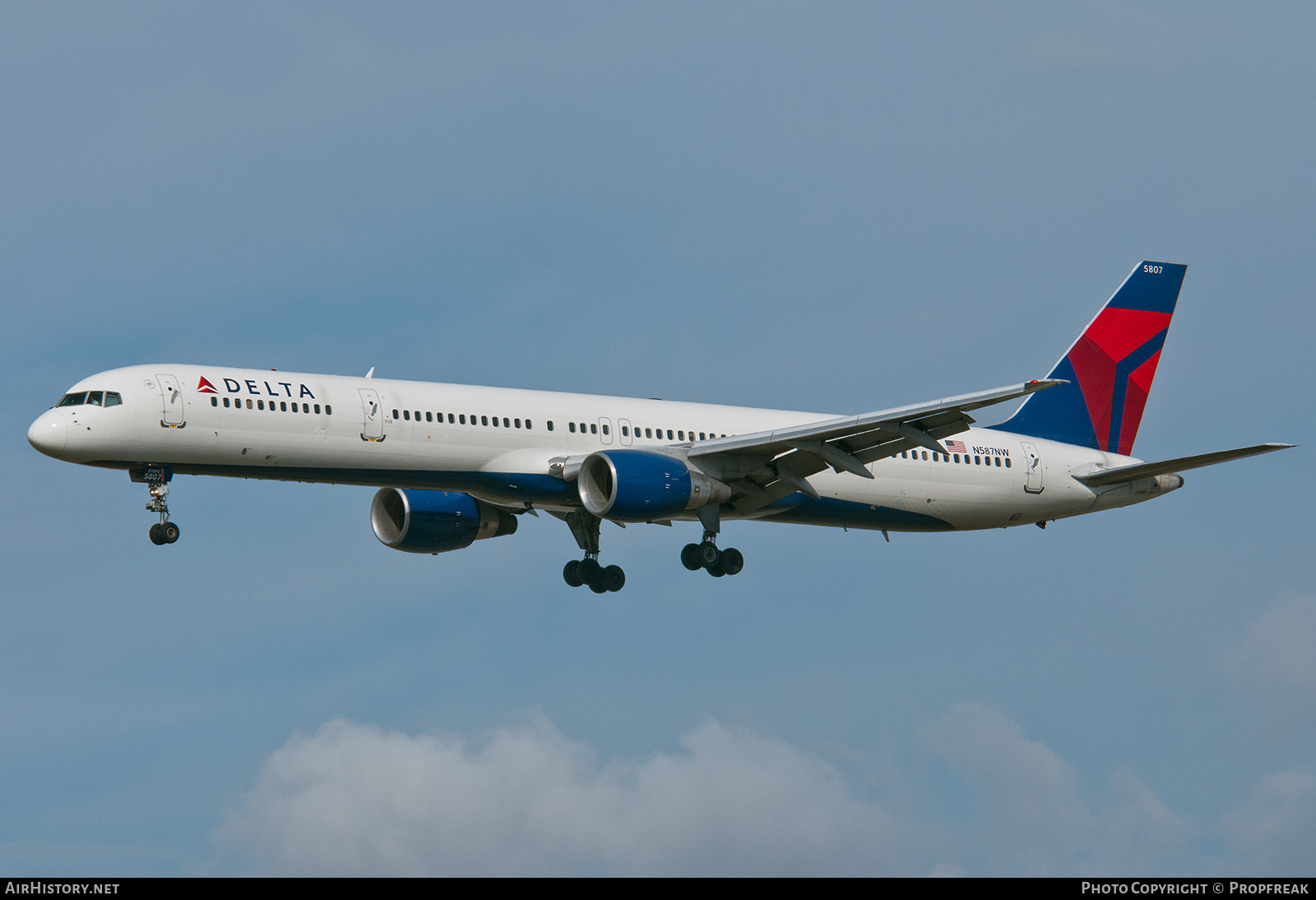 Aircraft Photo of N587NW | Boeing 757-351 | Delta Air Lines | AirHistory.net #588991