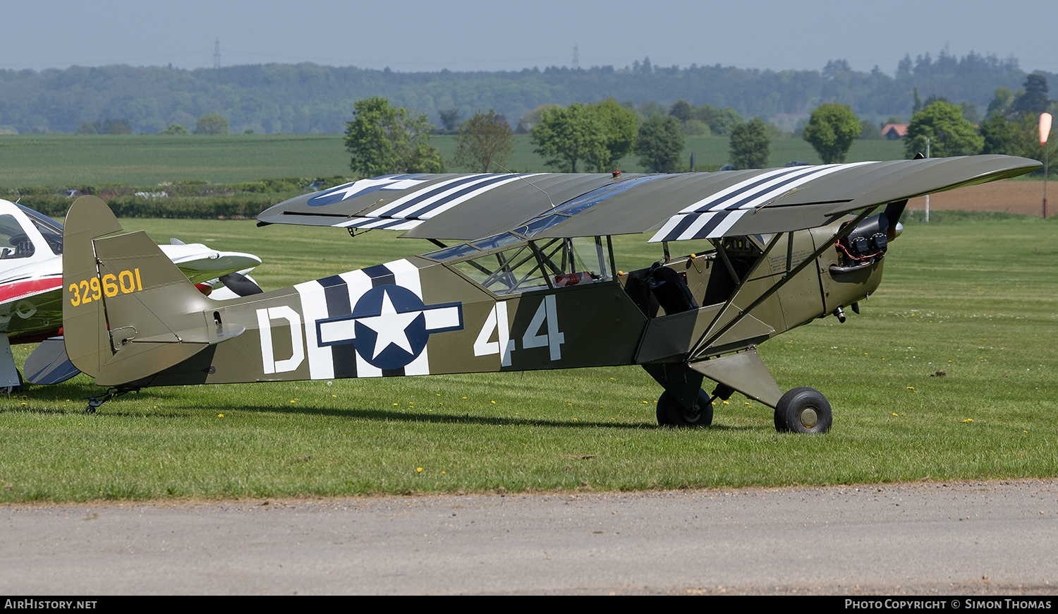 Aircraft Photo of G-AXHR / 329601 | Piper J-3C-65 Cub | USA - Air Force | AirHistory.net #588992