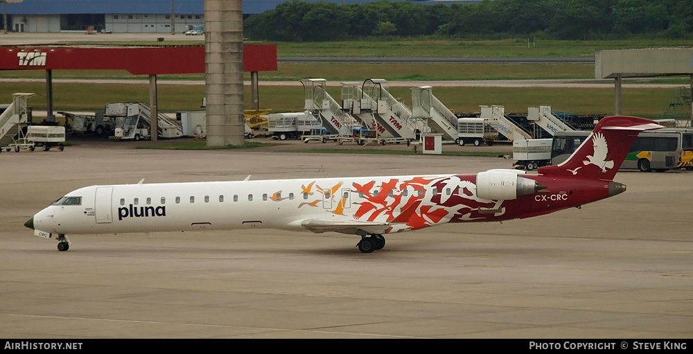 Aircraft Photo of CX-CRC | Bombardier CRJ-900LR (CL-600-2D24) | PLUNA Líneas Aéreas Uruguayas | AirHistory.net #588998