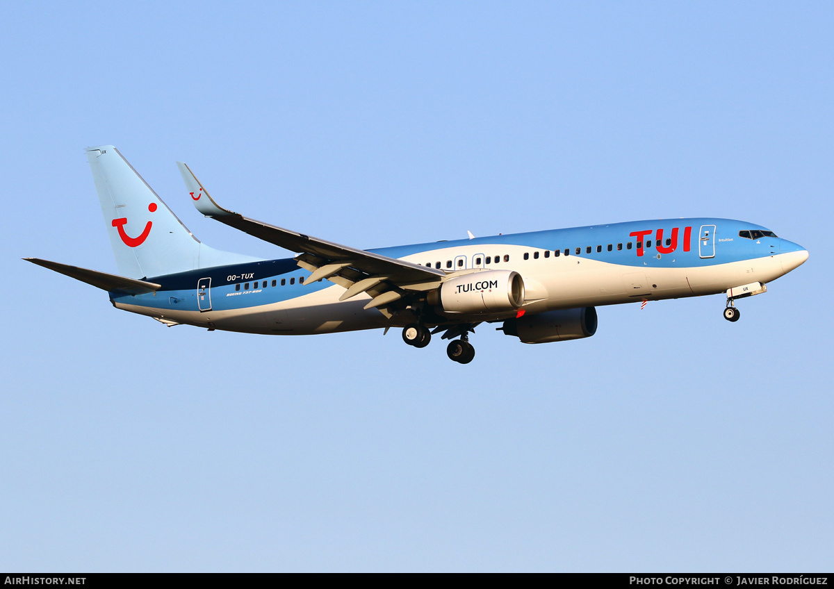 Aircraft Photo of OO-TUX | Boeing 737-86N | TUI | AirHistory.net #589016