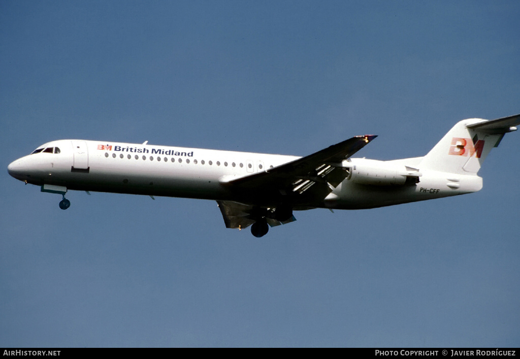 Aircraft Photo of PH-CFF | Fokker 100 (F28-0100) | British Midland Airways - BMA | AirHistory.net #589017