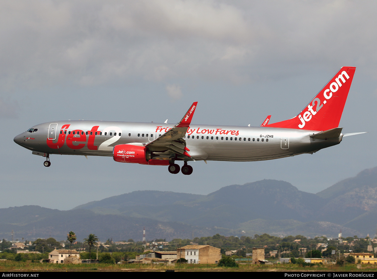 Aircraft Photo of G-JZHS | Boeing 737-800 | Jet2 | AirHistory.net #589018