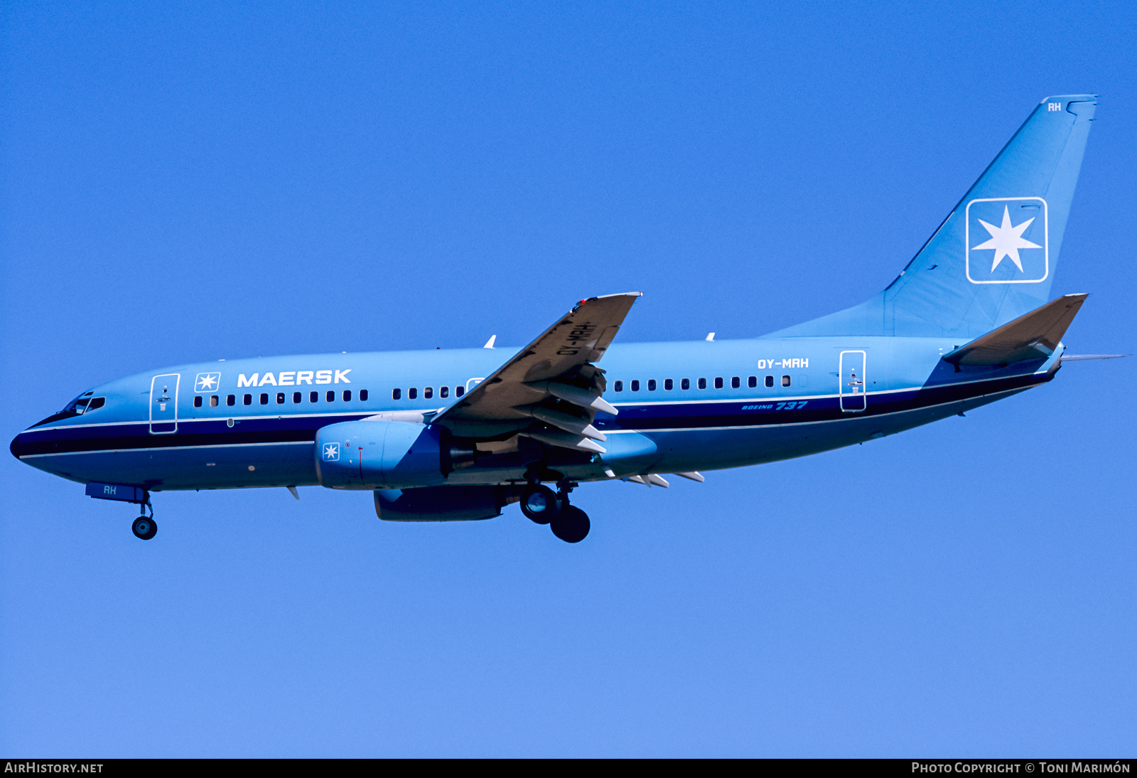 Aircraft Photo of OY-MRH | Boeing 737-7L9 | Maersk Air | AirHistory.net #589023