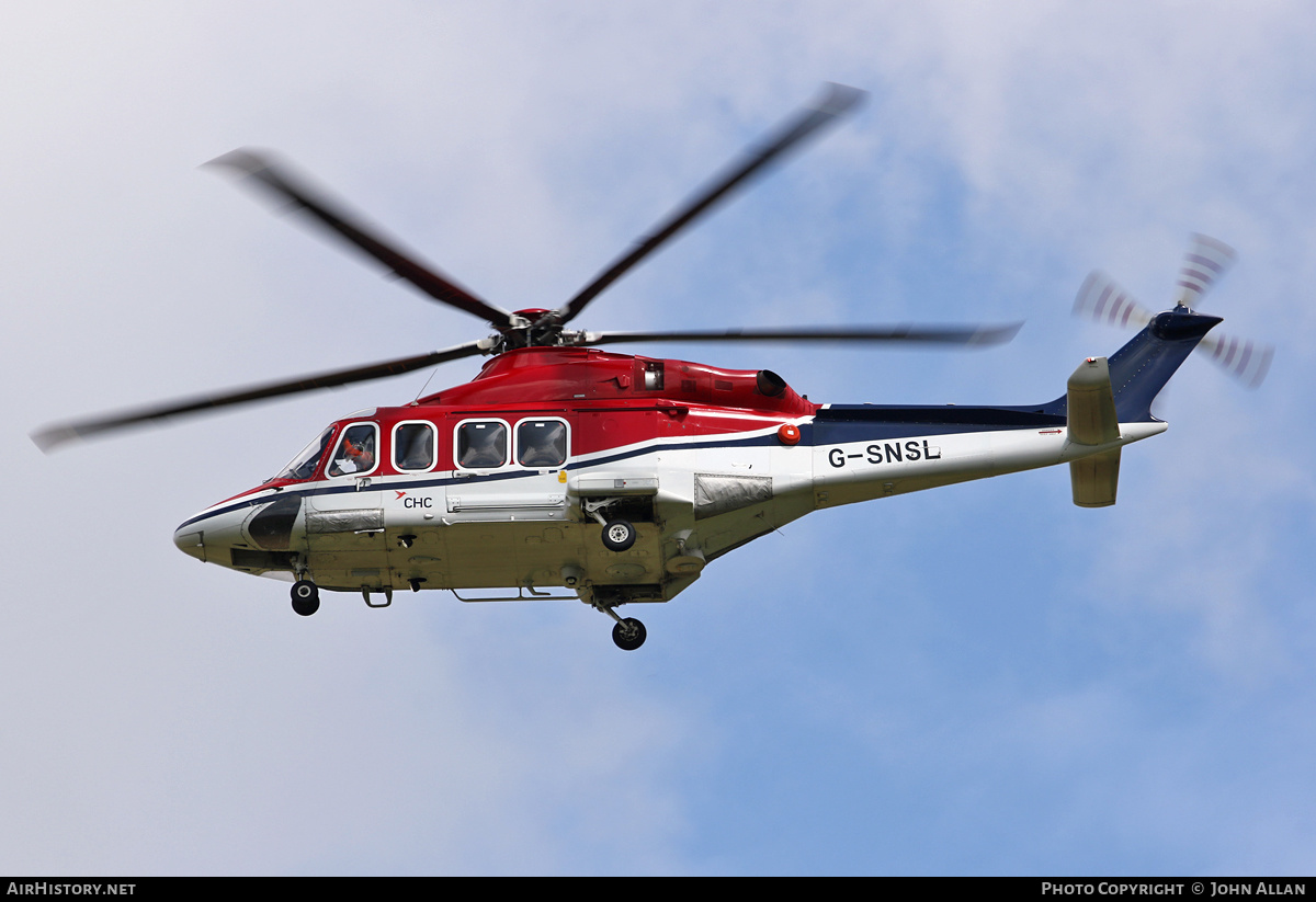 Aircraft Photo of G-SNSL | AgustaWestland AW-139 | CHC Helicopters | AirHistory.net #589056