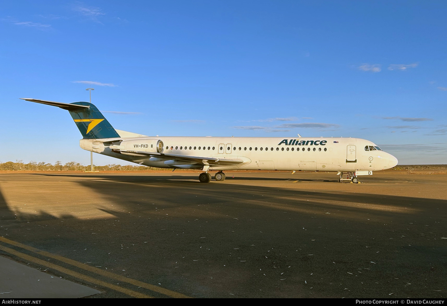 Aircraft Photo of VH-FKD | Fokker 100 (F28-0100) | Alliance Airlines | AirHistory.net #589070