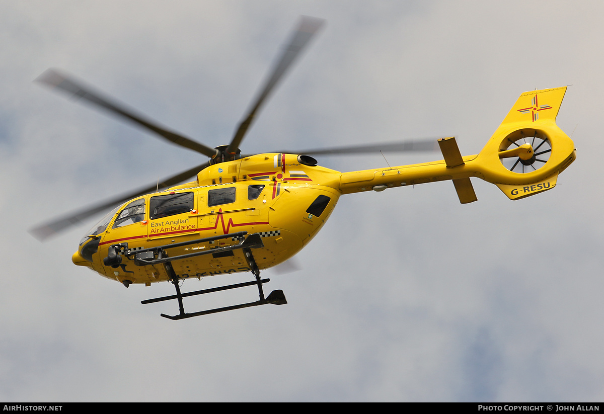 Aircraft Photo of G-RESU | Airbus Helicopters EC-145 (BK-117 D-2) | East Anglian Air Ambulance | AirHistory.net #589084