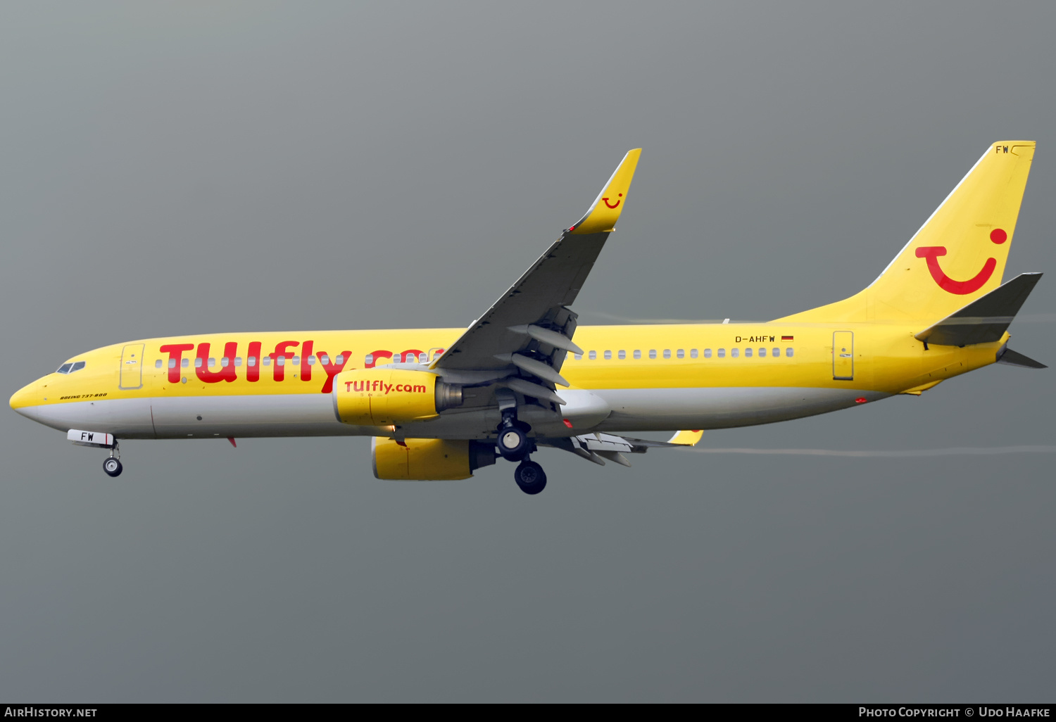 Aircraft Photo of D-AHFW | Boeing 737-8K5 | TUIfly | AirHistory.net #589099