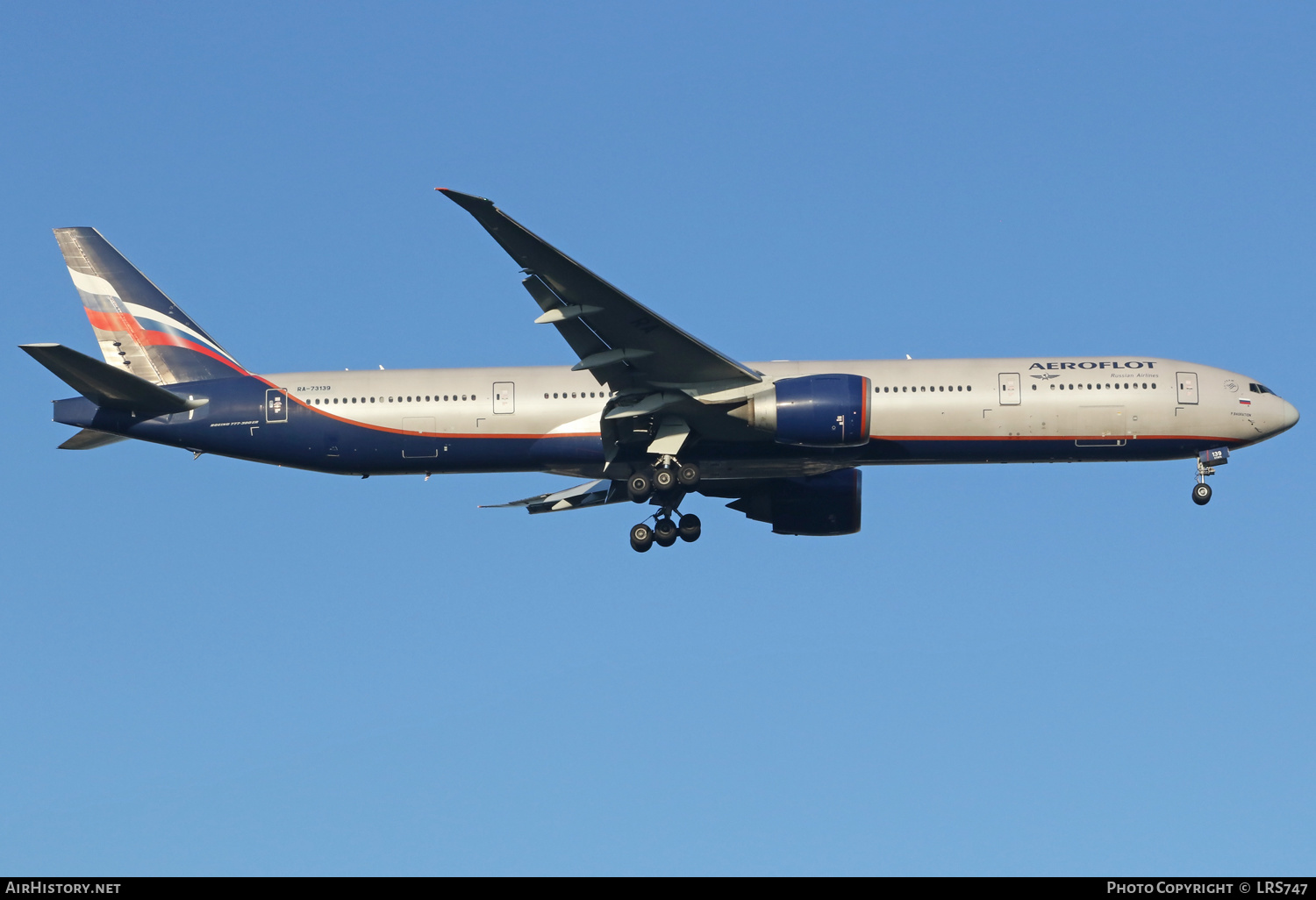 Aircraft Photo of RA-73139 | Boeing 777-3M0/ER | Aeroflot - Russian Airlines | AirHistory.net #589133
