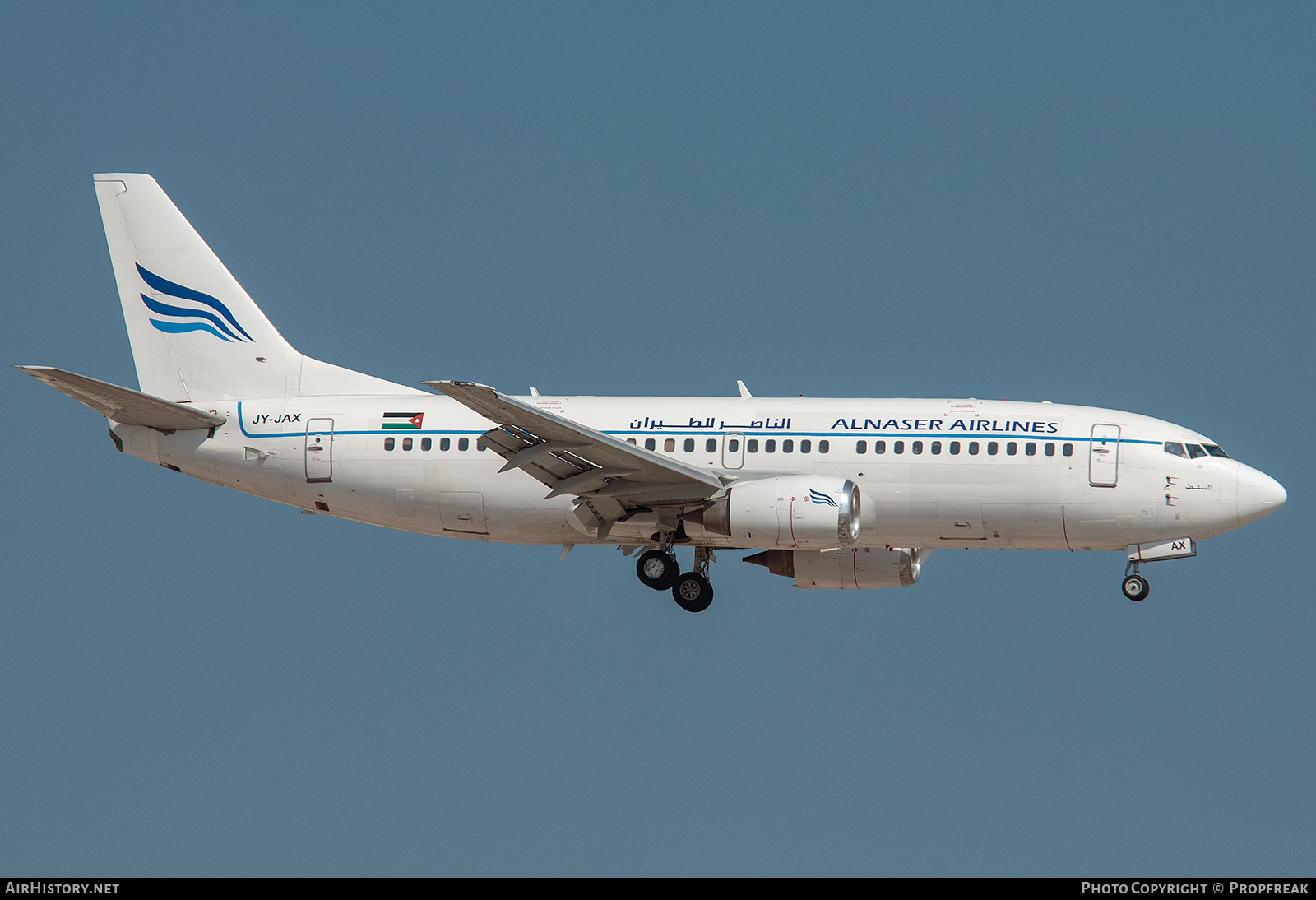 Aircraft Photo of JY-JAX | Boeing 737-322 | Al Naser Airlines | AirHistory.net #589144