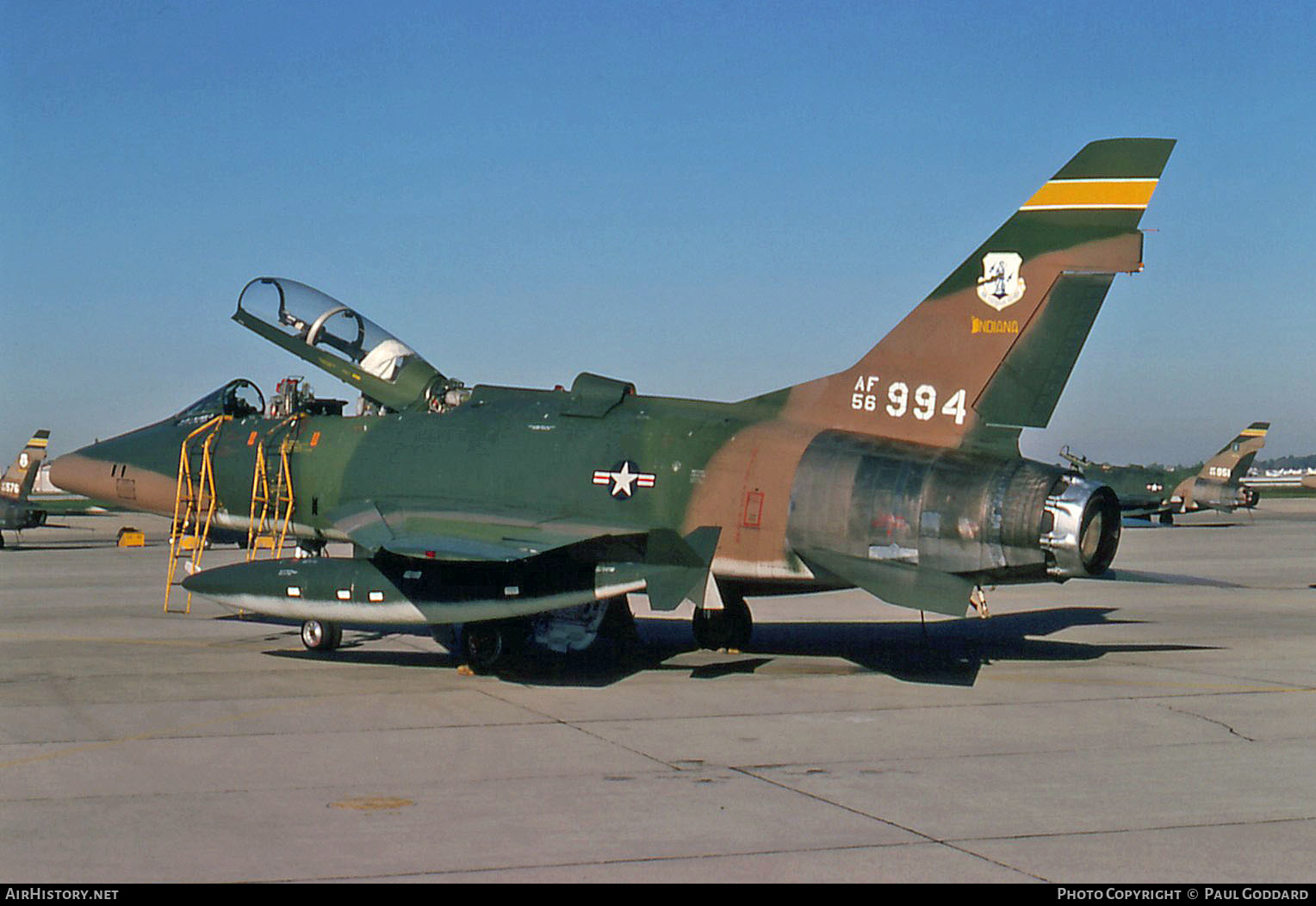 Aircraft Photo of 56-3994 / AF56-994 | North American F-100F Super Sabre | USA - Air Force | AirHistory.net #589145