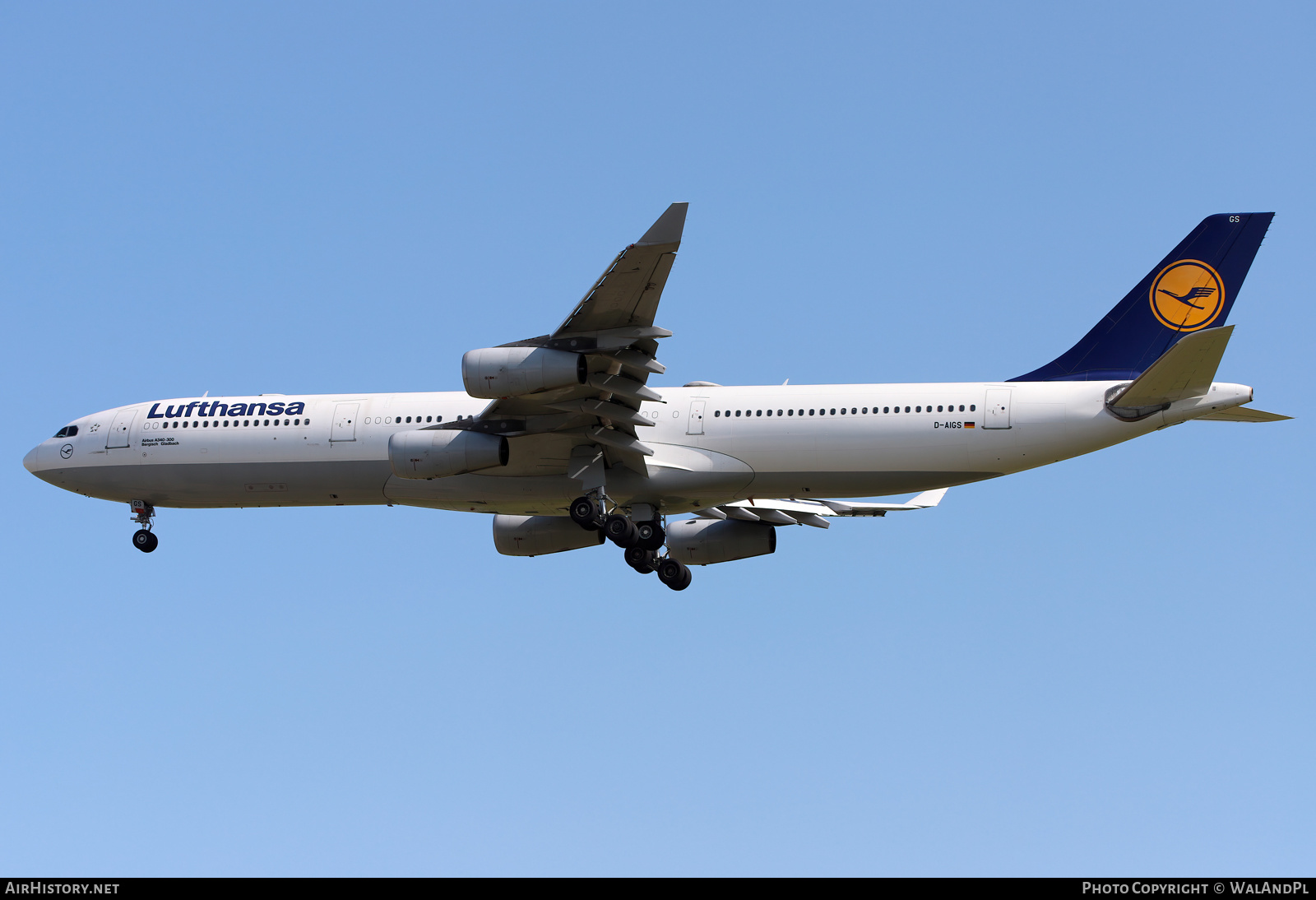 Aircraft Photo of D-AIGS | Airbus A340-313E | Lufthansa | AirHistory.net #589149