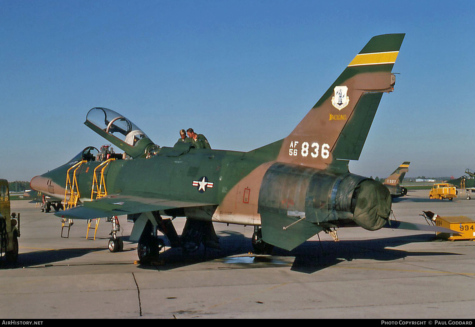 Aircraft Photo of 56-3836 / AF56-836 | North American F-100F Super Sabre | USA - Air Force | AirHistory.net #589161