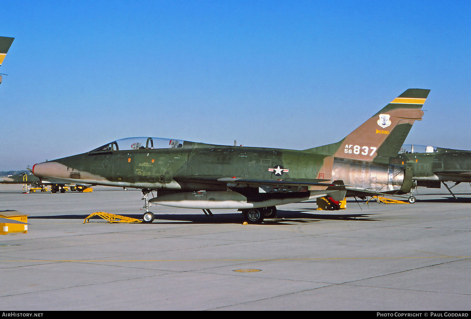 Aircraft Photo of 56-3837 / AF56-837 | North American F-100F Super Sabre | USA - Air Force | AirHistory.net #589163