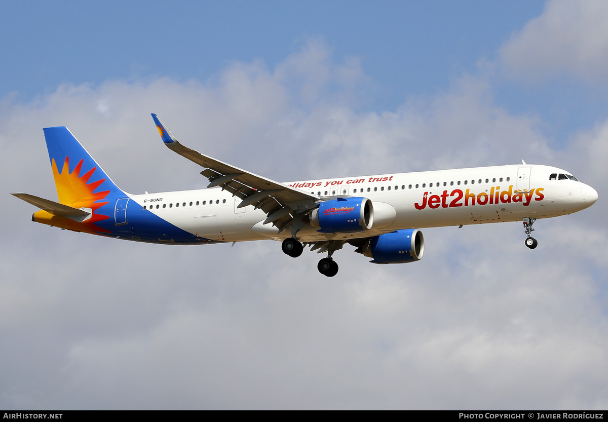 Aircraft Photo of G-SUND | Airbus A321-271NX | Jet2 Holidays | AirHistory.net #589212