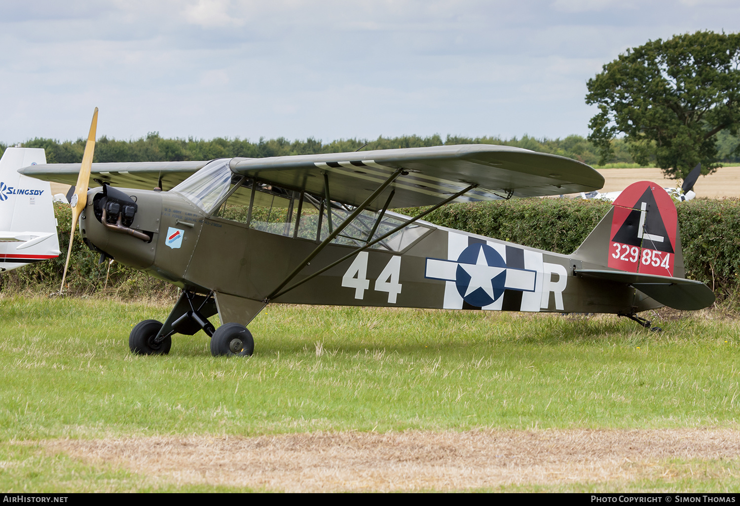 Aircraft Photo of G-BMKC / 329854 | Piper L-4H Grasshopper (J-3C) | USA - Air Force | AirHistory.net #589260