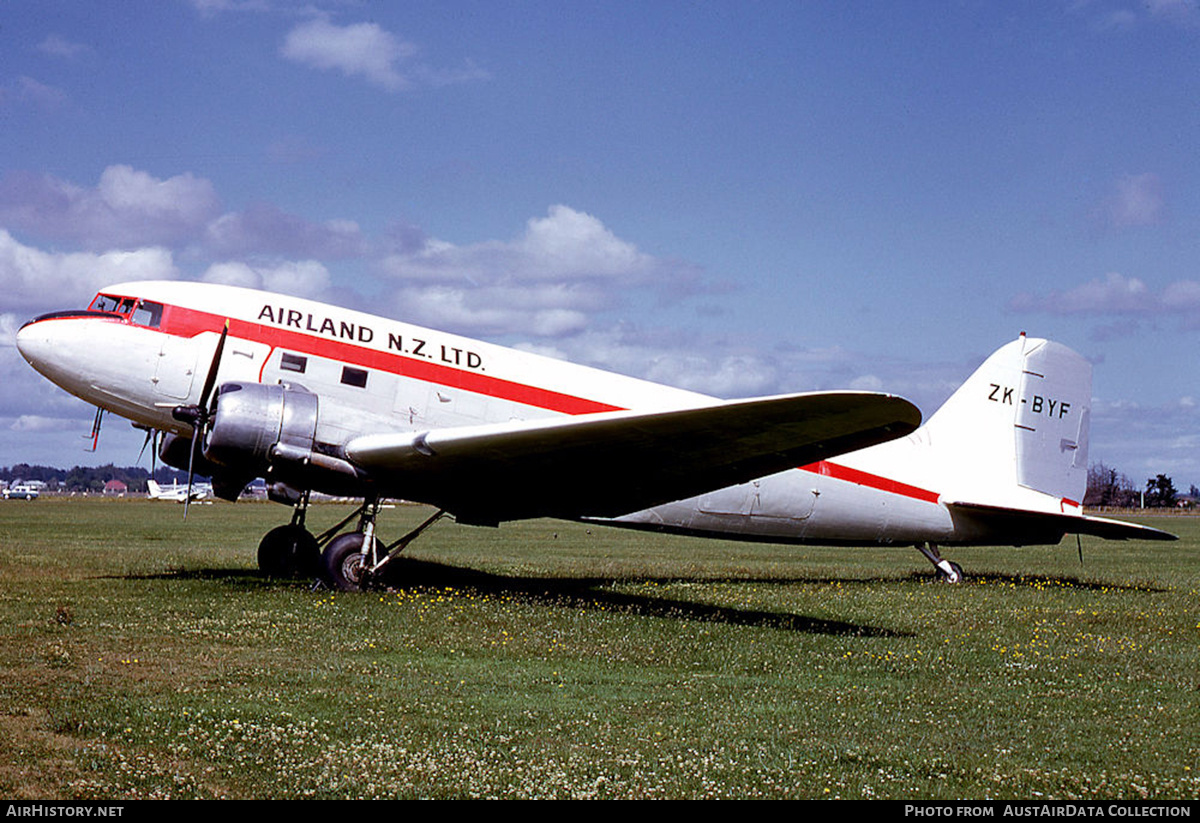 Aircraft Photo of ZK-BYF / NZ3547 FALSE | Douglas C-47A Dakota | Airland N.Z. | AirHistory.net #589329