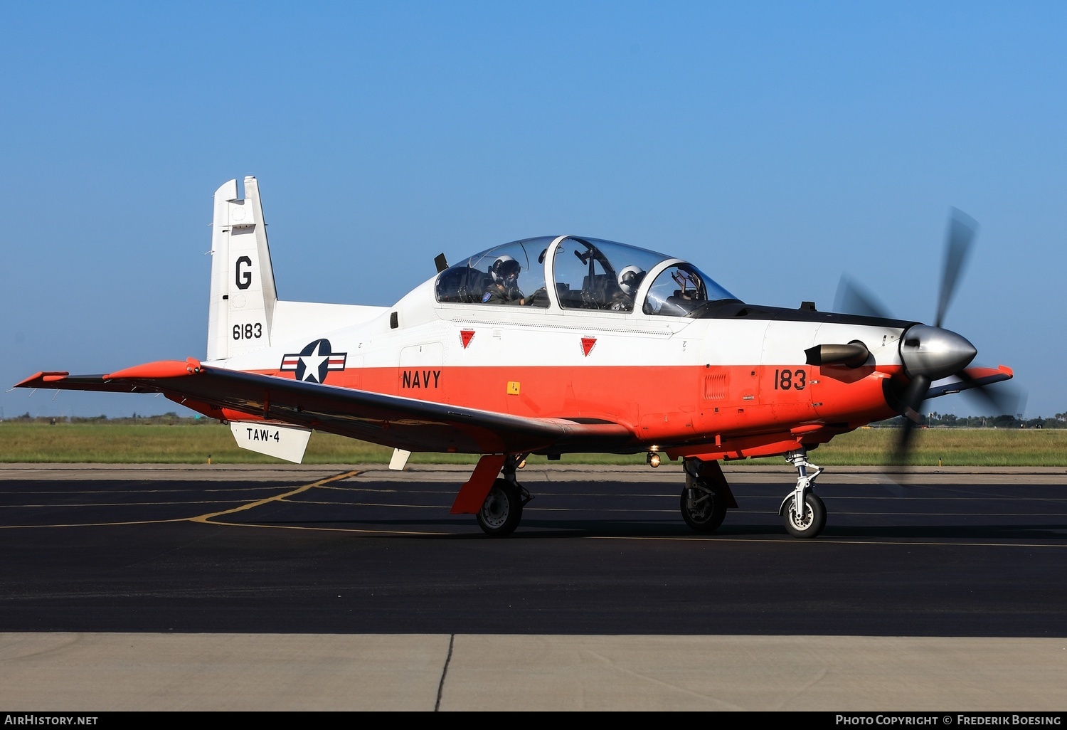 Aircraft Photo of 166183 | Beechcraft T-6C Texan II | USA - Navy | AirHistory.net #589357
