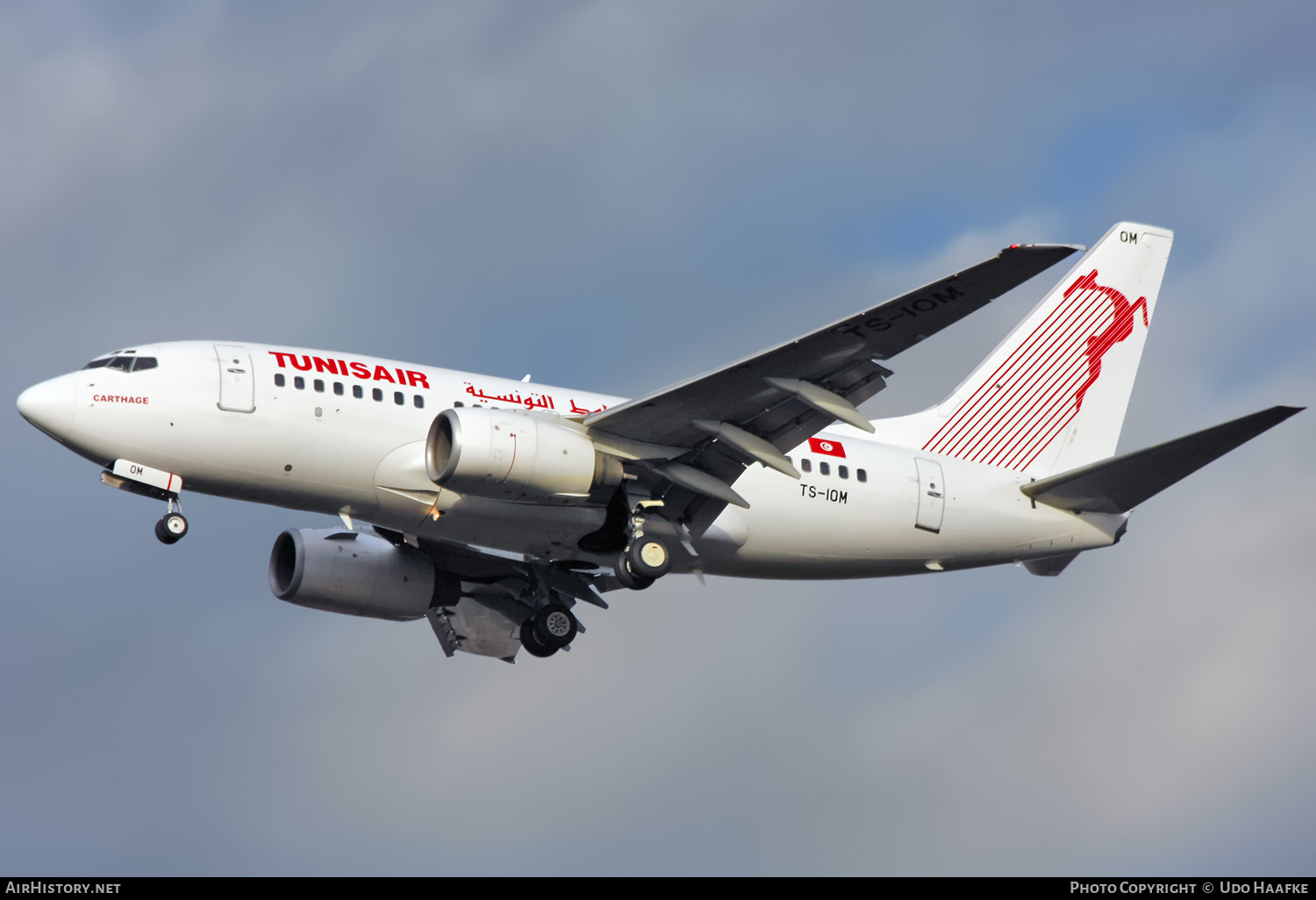 Aircraft Photo of TS-IOM | Boeing 737-6H3 | Tunisair | AirHistory.net #589372